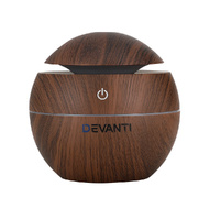 Devanti Dark Wood Aroma Diffuser Aromatherapy 130ml
