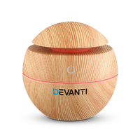 Devanti Light Wood Aroma Diffuser Aromatherapy 130ml