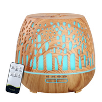 Devanti Aroma Diffuser 400ml Wood Grain Aromatherapy