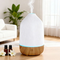 Devanti Ultrasonic Aroma Diffuser 100ml LED Lights Wood