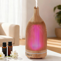 Devanti Ultrasonic Aroma Diffuser 200ml LED Lights Wood Grain