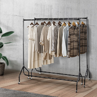 Artiss 2x Clothes Rack Airer Coat Stand 6FT with Wheels