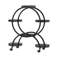 Artiss 6 Tier Metal Plant Stand Flower Pot Rack with Wheels