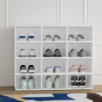 Artiss Shoe Box DIY Set of 12 Stackable White