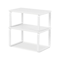 Cefito Kitchen Storage Shelves Set of 2 - White