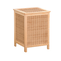Artiss Wooden Laundry Hamper Bathroom Storage Cabinet Organiser