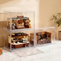 Artiss Clear Acrylic Display Case 3 Pack Toy Storage Box