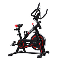 Spin Exercise Bike Flywheel Fitness Commercial Home Gym Black