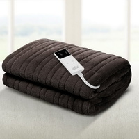 Giselle Bedding Electric Throw Blanket Chocolate