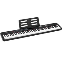 Alpha 88-Key Digital Electronic Piano Keyboard Black