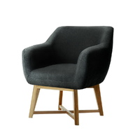 Artiss Aston Tub Armchair Charcoal