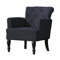 Artiss Lothair Wingback Armchair Charcoal