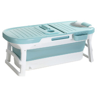Weisshorn Foldable Bathtub Spa with Cover 136x62cm
