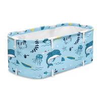 Weisshorn Foldable PVC Spa Bucket Inflatable 114x62cm Blue