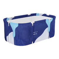 Weisshorn Foldable PVC Spa Bucket Inflatable 114x62cm Navy