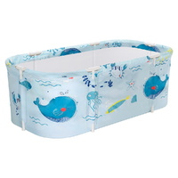 Weisshorn Foldable PVC Spa Bucket Inflatable 134x65cm Blue