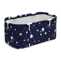 Weisshorn Foldable Bathtub PVC Spa Bucket 114x62cm Navy