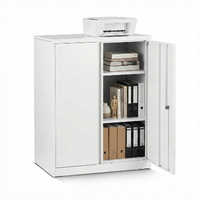 Artiss Steel Locker Cabinet Filing Storage 3-Point Lock White