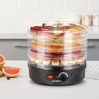 Devanti 5 Tray Food Dehydrator Jerky Dryer Black