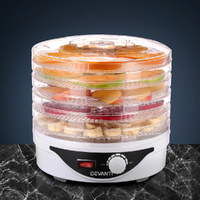 Devanti 5 Tray Food Dehydrator Jerky Dryer White