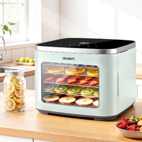 Devanti Food Dehydrator Machine 5 Tray Mini Fruit Dryer Maker Green