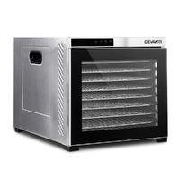 Devanti 10 Tray Food Dehydrator Stainless Steel