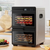 Devanti 12 Tray Food Dehydrator Dual-Zone Stainless Steel