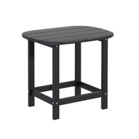 Gardeon HDPE Outdoor Coffee Side Table Black