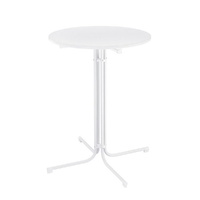 Gardeon Outdoor Bar Table Round Folding 109cm White