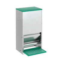 Giantz Automatic Chicken Feeder Treadle 30L Grey