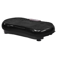 Everfit Vibration Machine Platform with Resistance Rope Black
