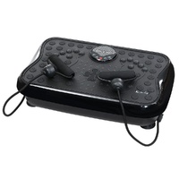 Everfit Vibration Machine Platform with Resistance Rope Black
