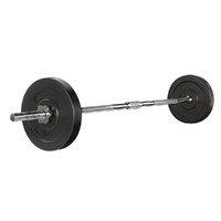 Everfit 18kg Barbell Set Weight Plates 168cm Bar
