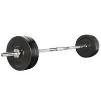 Everfit 28kg Barbell Set Weight Plates 168cm Bar