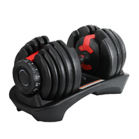 Everfit 24kg Adjustable Dumbbells Weight Plates Home Gym