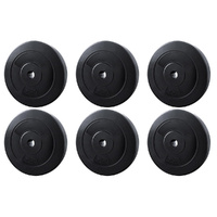 Everfit 60kg Standard Barbell Weight Plates Home Gym