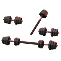 Everfit 20kg Adjustable Dumbbell Barbell Set