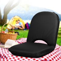 Artiss Floor Lounge Camping Chair Black