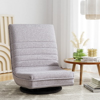 Artiss Swivel Floor Chair 360° Adjustable Foldable Lounge Grey