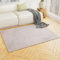 Artiss Microfibre Area Rug 120x160cm Washable Ripple Mat