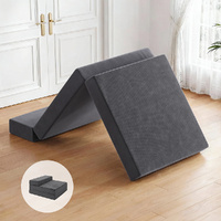 Giselle Bedding Foldable Foam Mattress Single Grey