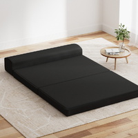 Giselle Bedding Foldable Foam Mattress Double Black