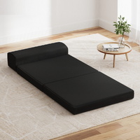 Giselle Bedding Foldable Foam Mattress Single Black