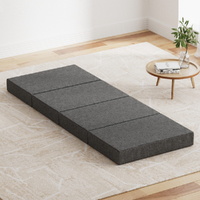 Giselle Bedding Single Foldable Foam Mattress Grey