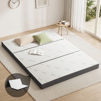 Giselle Bedding Queen Foldable Foam Mattress Bamboo Black