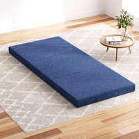 Giselle Bedding Single Foldable Foam Mattress Blue