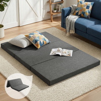 Giselle Bedding Double Foldable Foam Mattress Grey