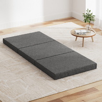 Giselle Bedding Single Foldable Foam Bed Mattress Grey