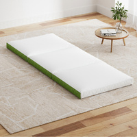 Giselle Bedding Foldable Tri-Fold Foam Mattress Green