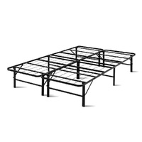 Artiss Folding Bed Frame Metal Base Double Black